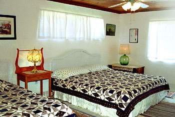 A bedroom in the second wing at Sunrise Villa Eleuthera